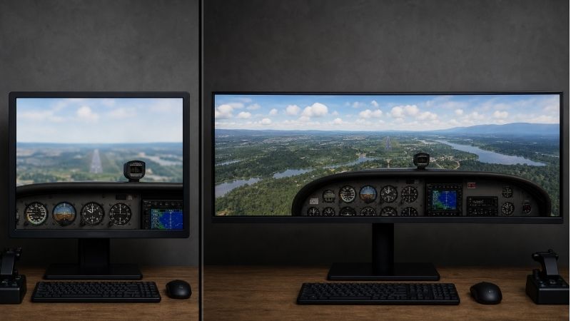 best 4k monitors for flight simulators