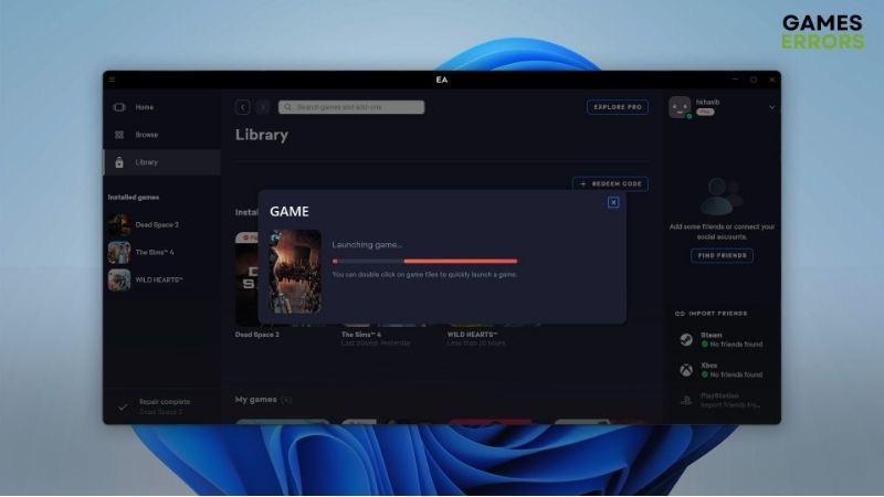 EA App not launching games fix