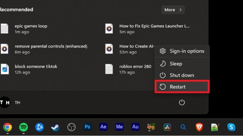 Epic Games login loop fix