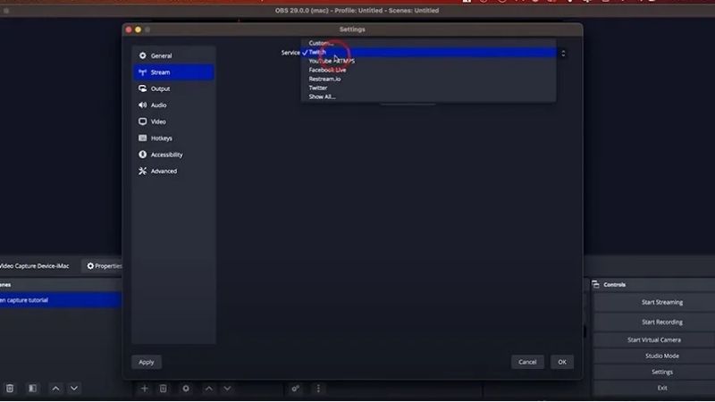 how to connect Twitch to OBS