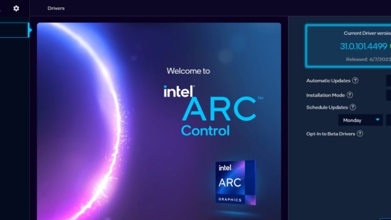 how to install Intel Arc graphics drivers