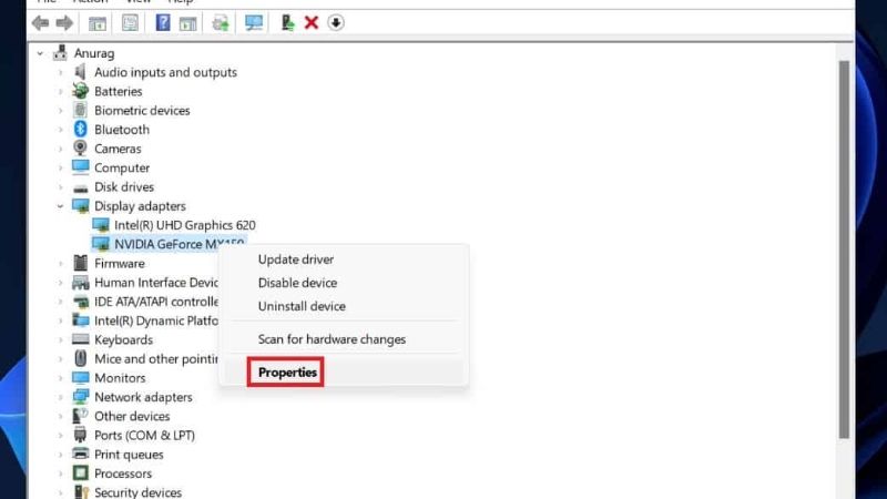 how to roll back Nvidia drivers on Windows 11
