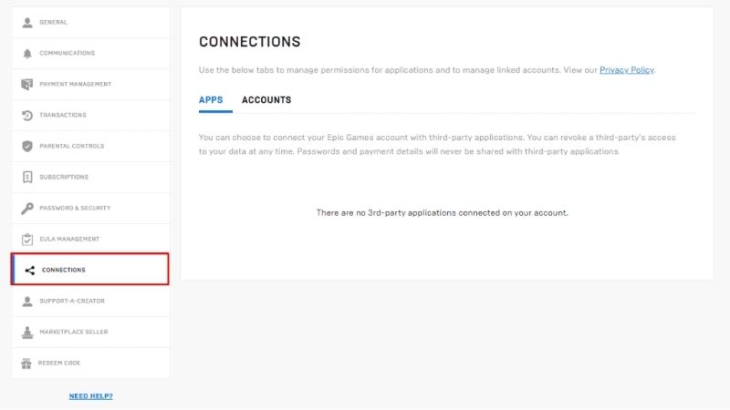 how to unlink Epic Games accounts
