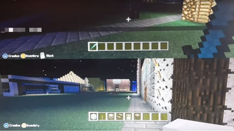 Minecraft Switch 2 local split screen