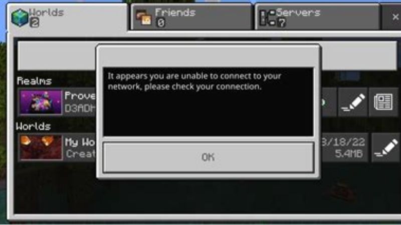 Minecraft Switch 2 Realms connection