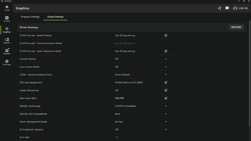 Nvidia App stuck loading fix