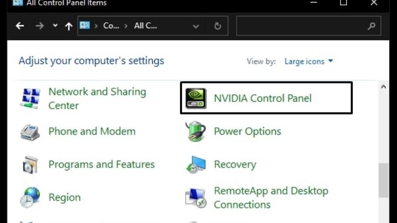Nvidia Control Panel missing fix