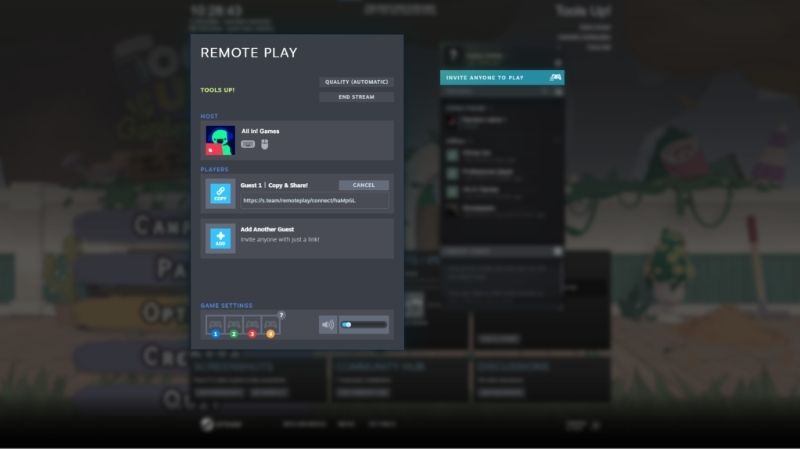 Steam Remote Play Together setup